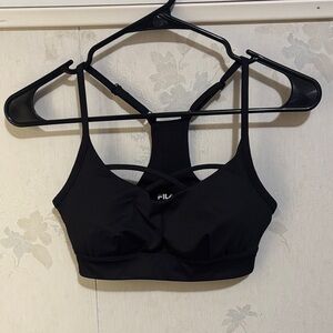 Fila Women's Sleek Black Sports Bra